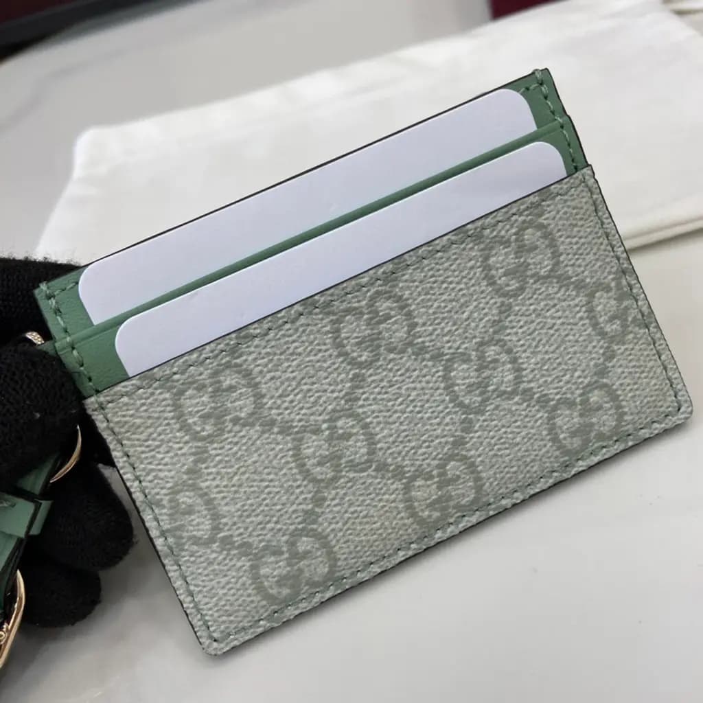 구찌 Gucci 디몬트 GG 엠블럼 카드 지갑 상세 이미지
