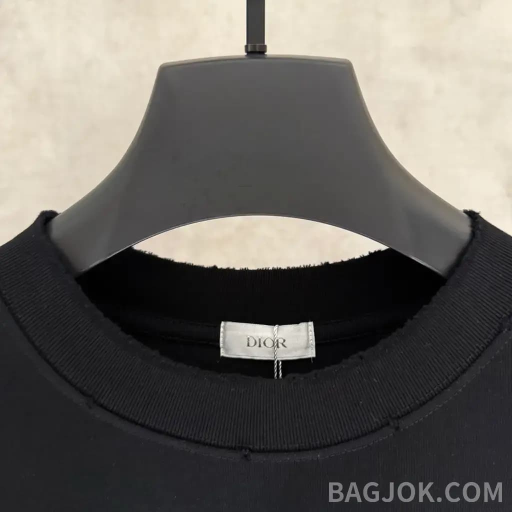 디올 디올 아플리케 자수 반팔 티셔츠 상세 이미지