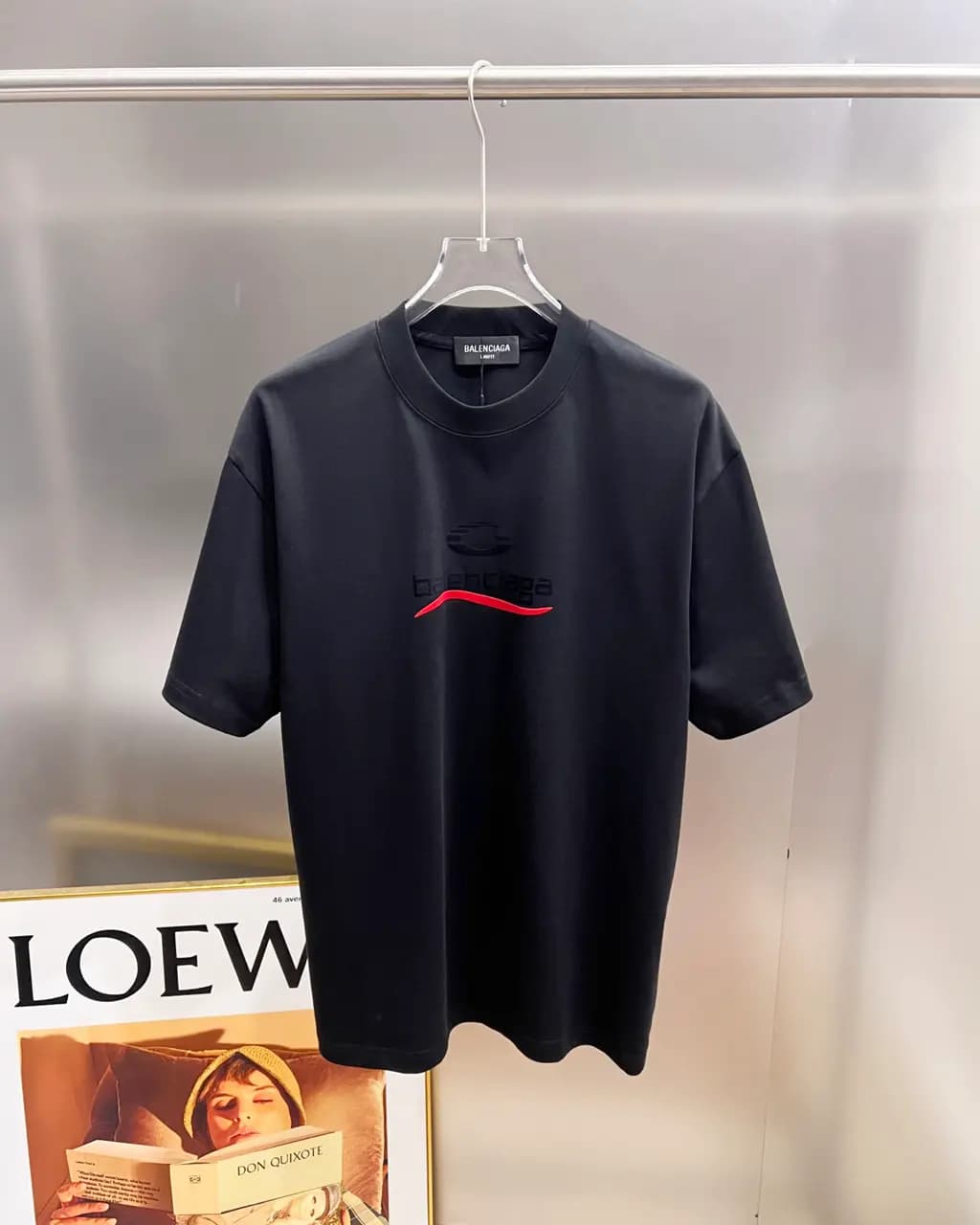 발렌시아가 3D 로고 티셔츠