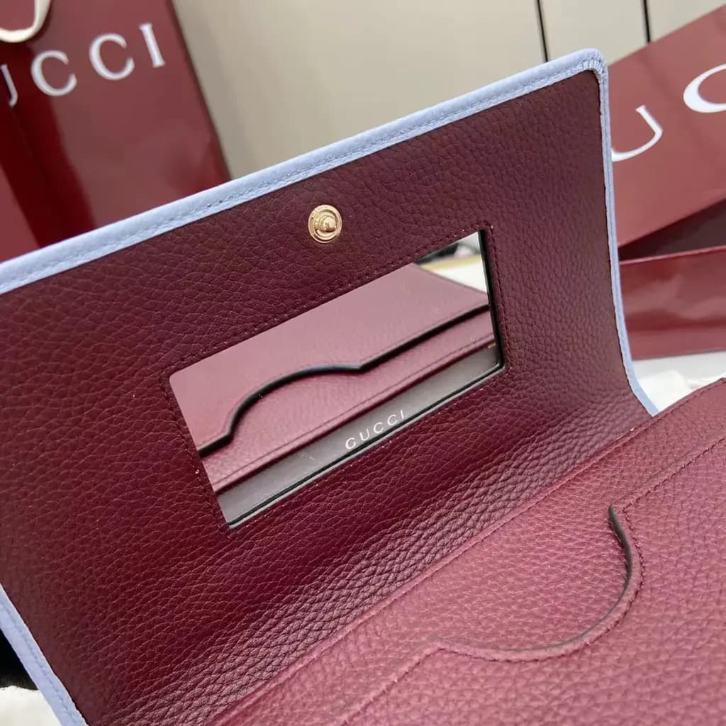 구찌 Gucci GG 마몬트 레더 금장 체인 미니 크로스백  상세 이미지