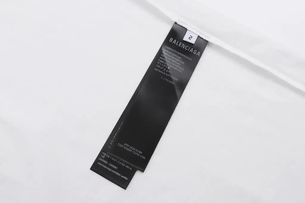 발렌시아가 발렌시아가 26SS 스트라이프 패치 반팔티 상세 이미지