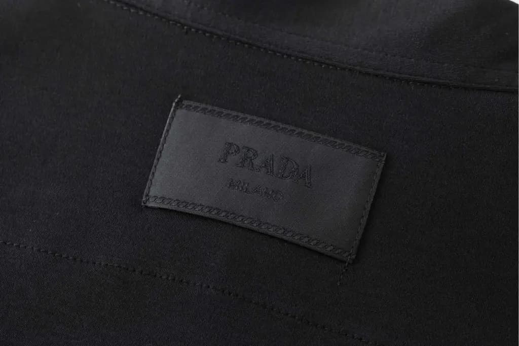 프라다 프라다 나일론 트리밍 포켓 반팔 폴로 셔츠 상세 이미지