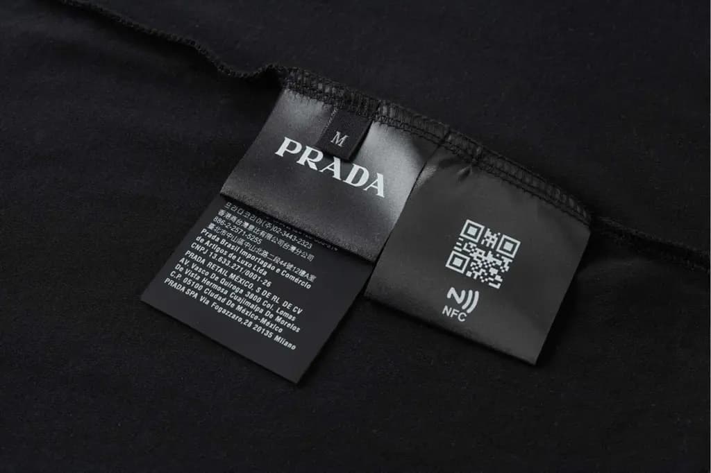 프라다 프라다 나일론 트리밍 포켓 반팔 폴로 셔츠 상세 이미지
