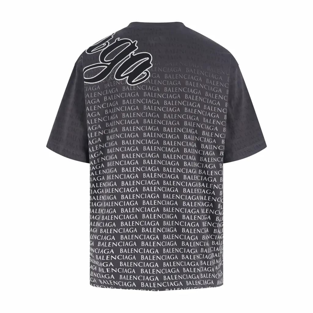 발렌시아가 발렌시아가 그라데이션 자수 반팔 티셔츠 상세 이미지