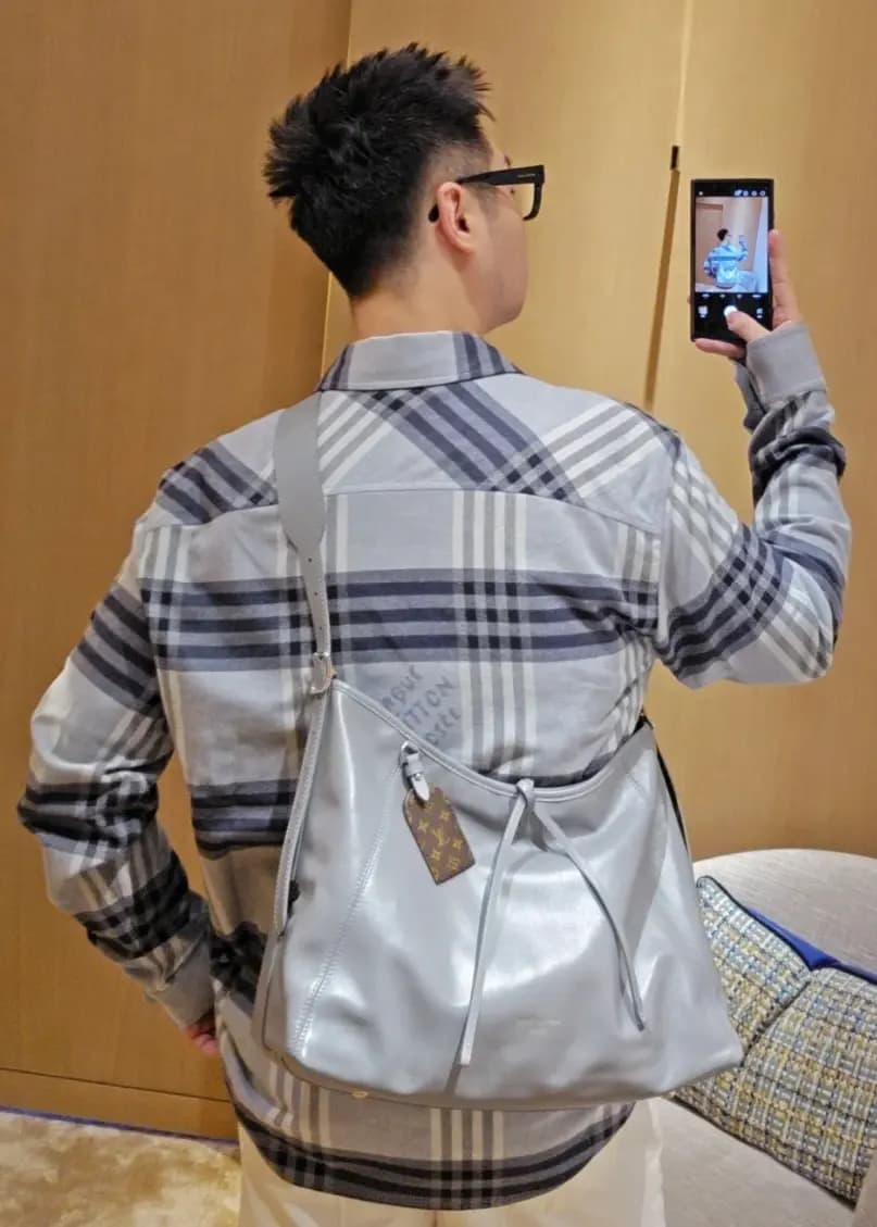 루이비통 루이비통 체크 코튼 셔츠 상세 이미지