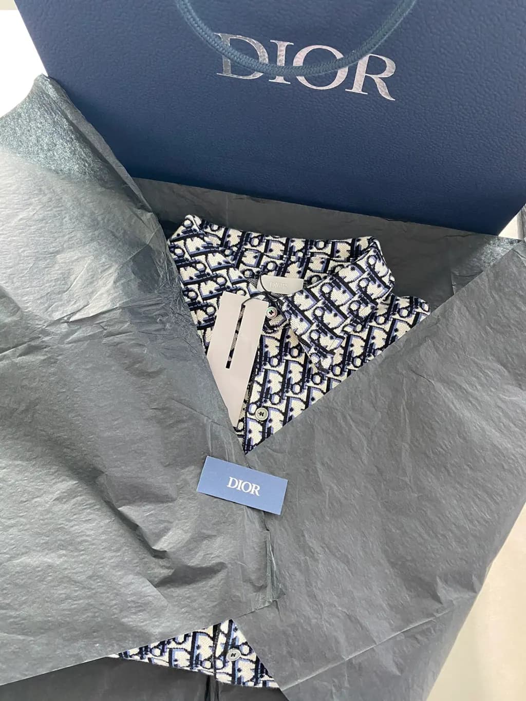 디올 디올 오블리크 코튼 셔츠 상세 이미지