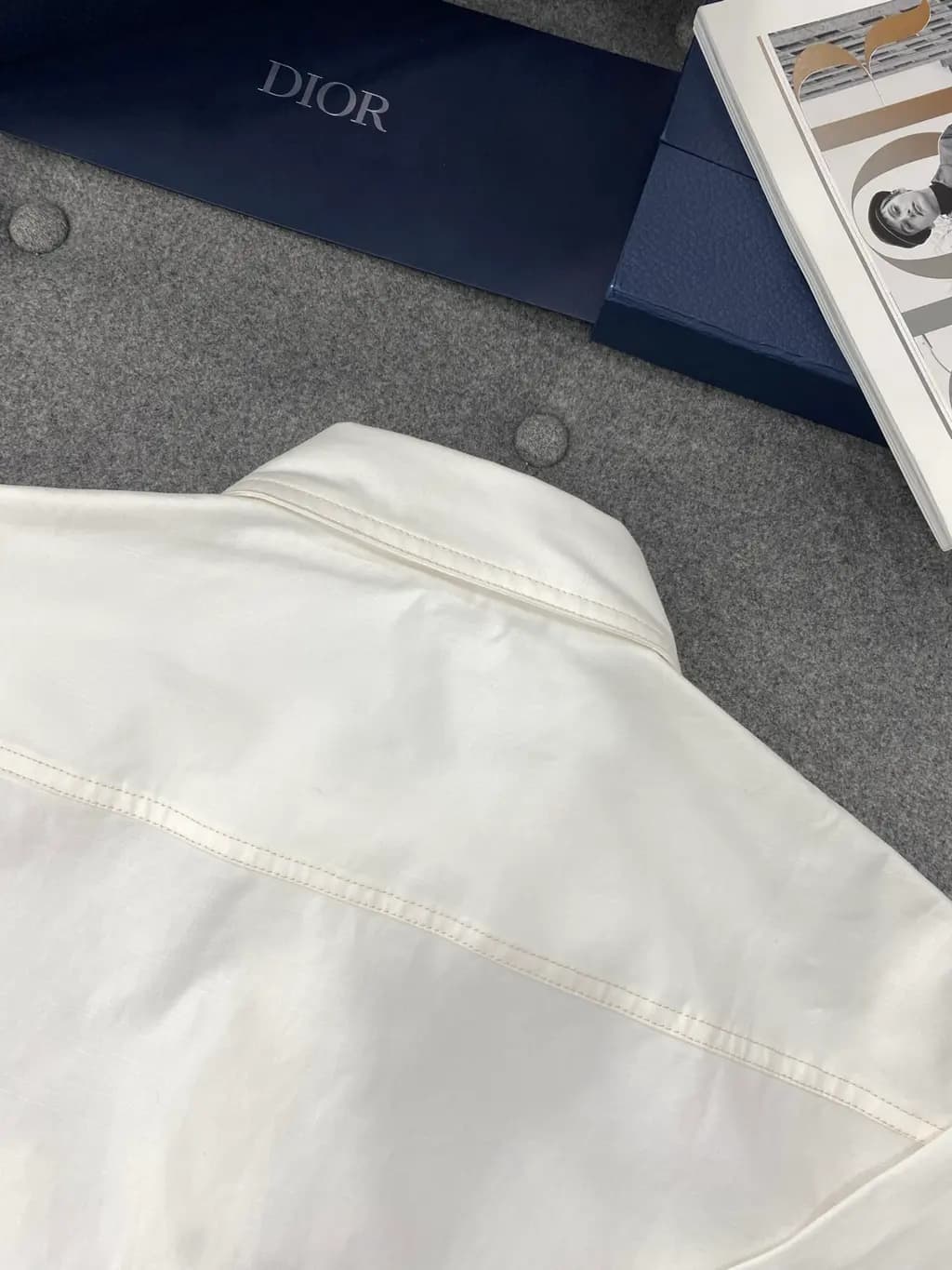 디올 디올 코튼 자수 재킷 셔츠 상세 이미지
