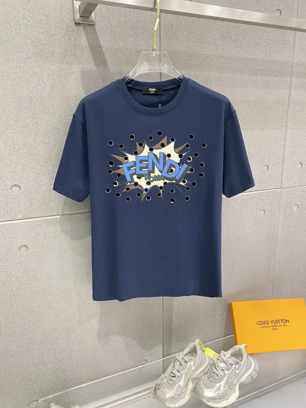 펜디 코튼 반팔 티셔츠