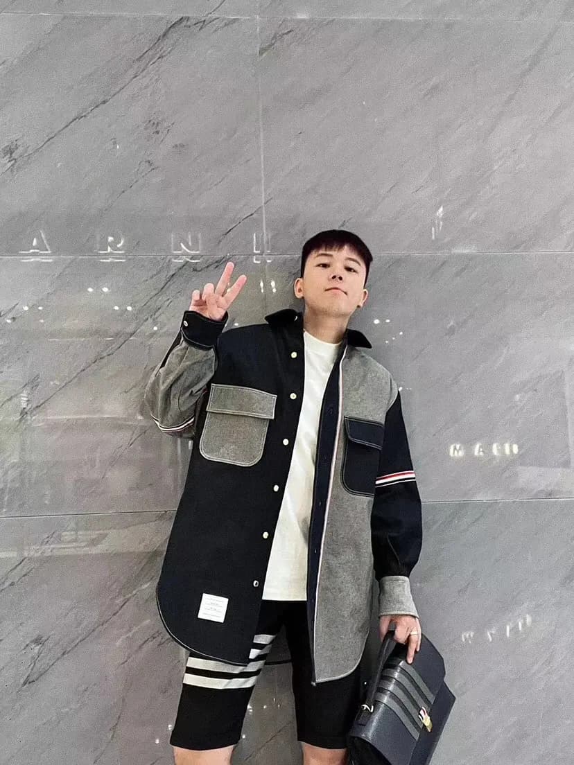 톰브라운 톰 브라운 더블 슬리브 데님 셔츠 재킷 상세 이미지