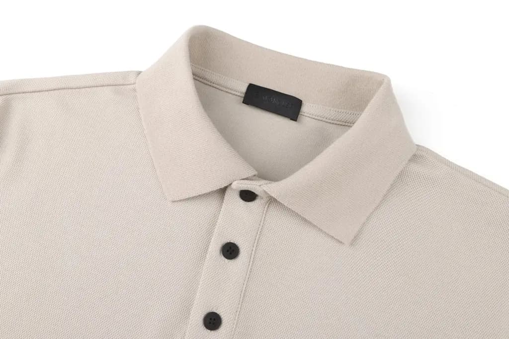 몽클레어 몽클레어 코튼 로고 레터 폴로 셔츠 상세 이미지