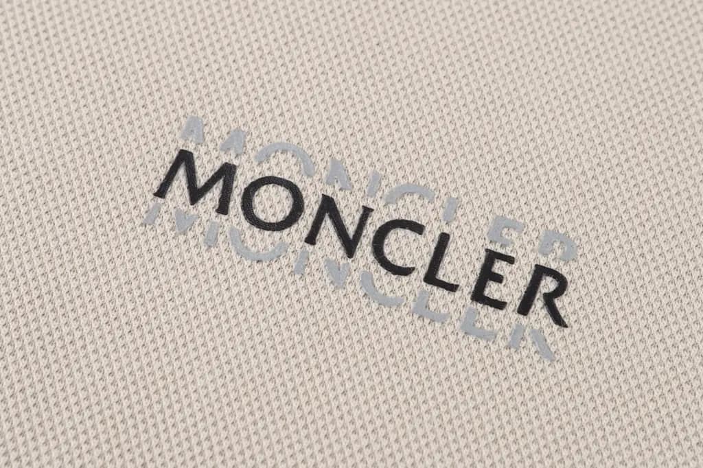 몽클레어 몽클레어 코튼 로고 레터 폴로 셔츠 상세 이미지