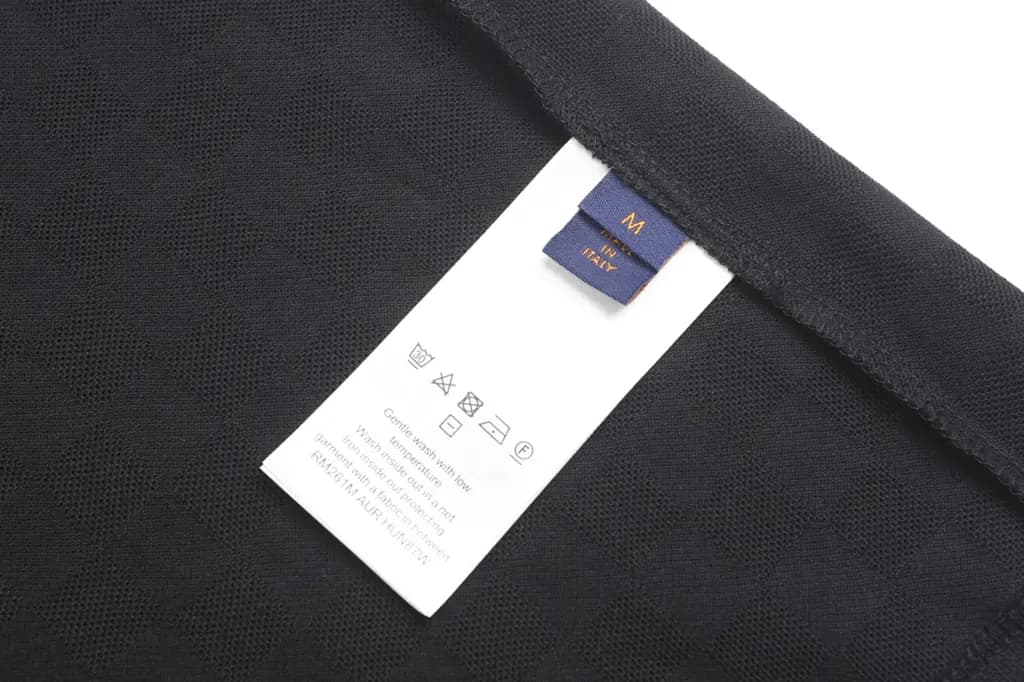 루이비통 루이비통 코튼 자카드 체크 폴로 셔츠 상세 이미지