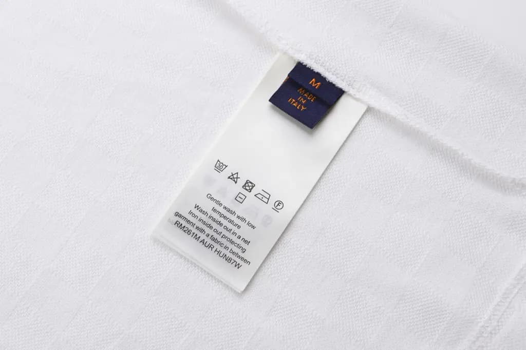 루이비통 루이비통 코튼 자카드 체크 폴로 셔츠 상세 이미지