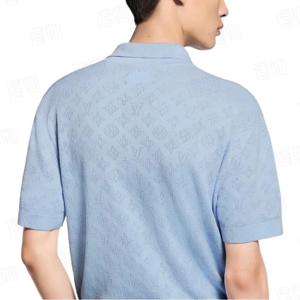 루이비통 루이비통 모노그램 자카드 니트 폴로 셔츠  상세 이미지