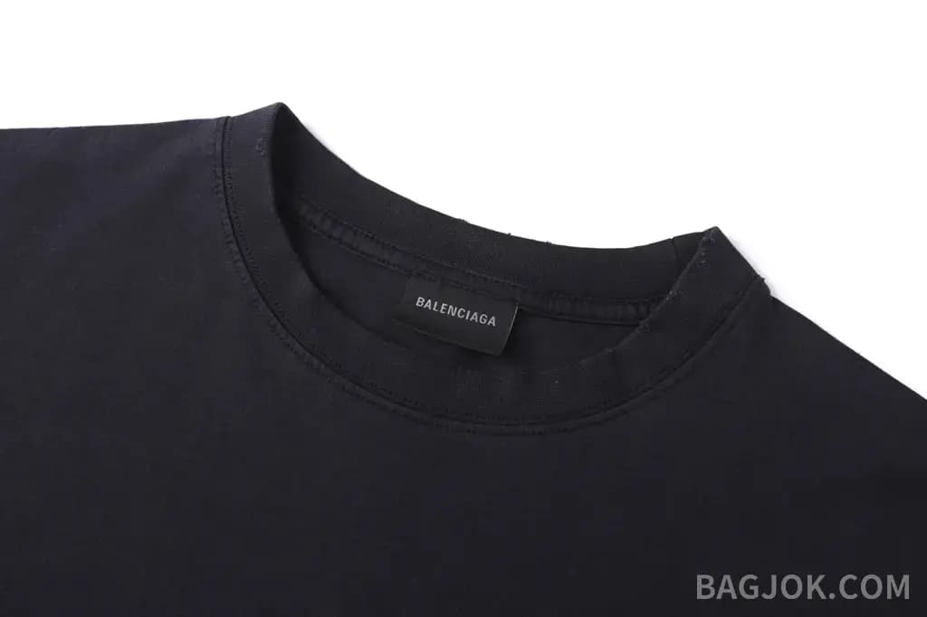 발렌시아가 발렌시아가 빈티지 워싱 레터링 반팔 티셔츠 상세 이미지