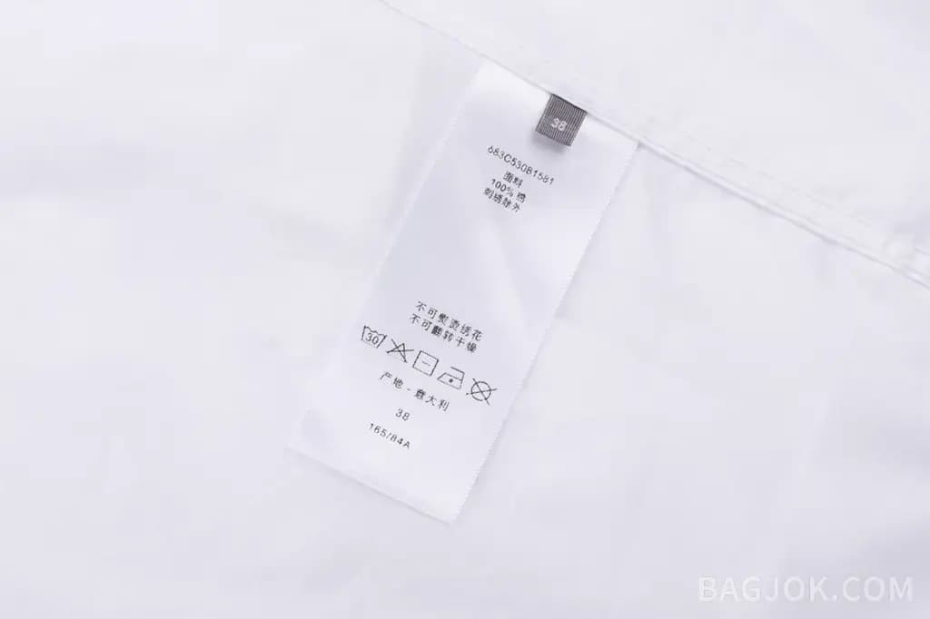 디올 디올 클로버 자수 코튼 반팔 셔츠 상세 이미지