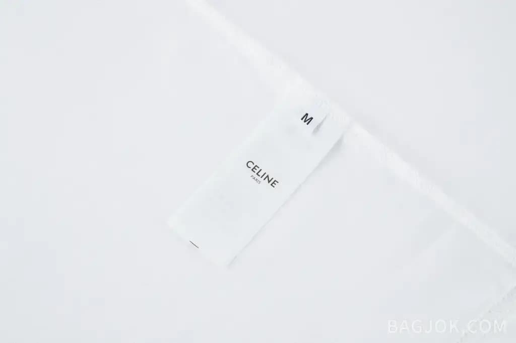셀린느 셀린느 프린트 레터링 로고 티셔츠 상세 이미지