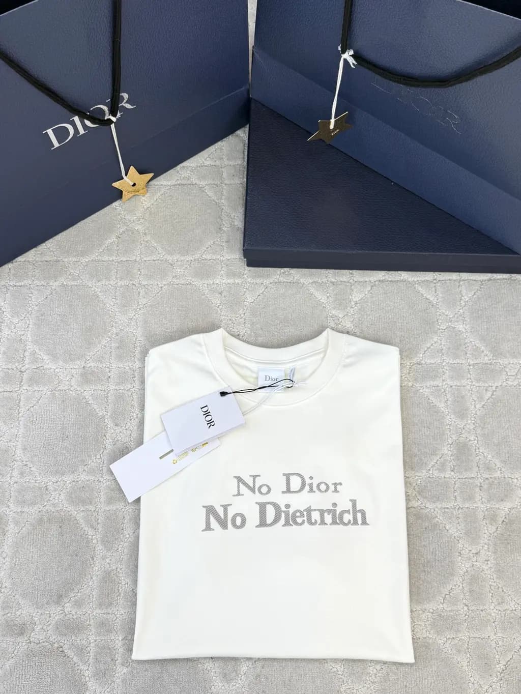 디올 디올 No Dior No Dietrich 프린트 반팔 티셔츠 상세 이미지