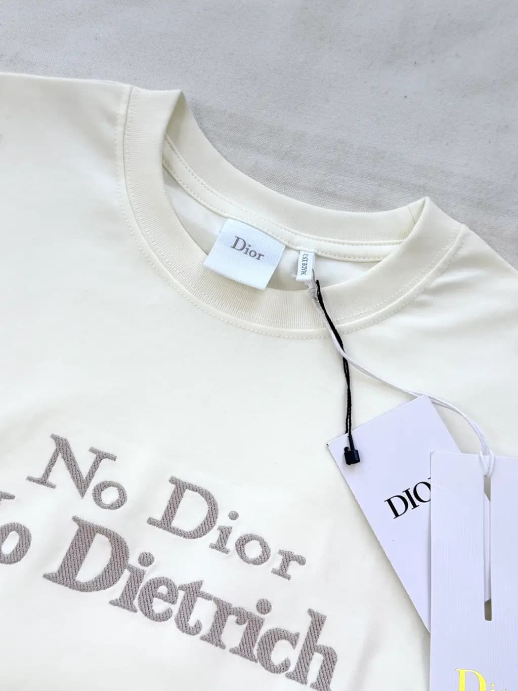 디올 디올 No Dior No Dietrich 프린트 반팔 티셔츠 상세 이미지
