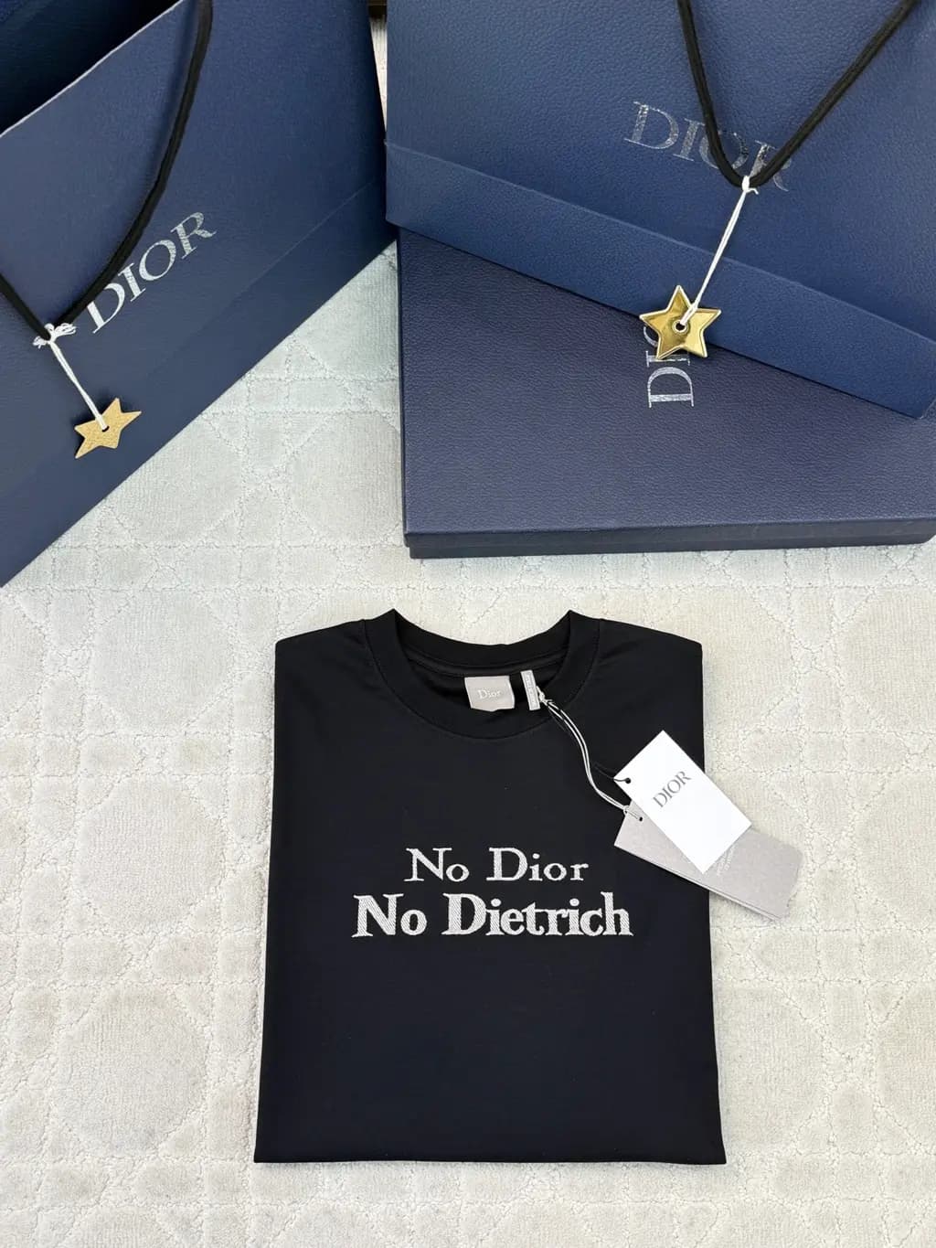 디올 디올 No Dior No Dietrich 프린트 반팔 티셔츠 상세 이미지