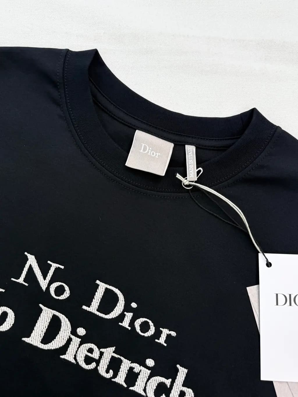 디올 디올 No Dior No Dietrich 프린트 반팔 티셔츠 상세 이미지