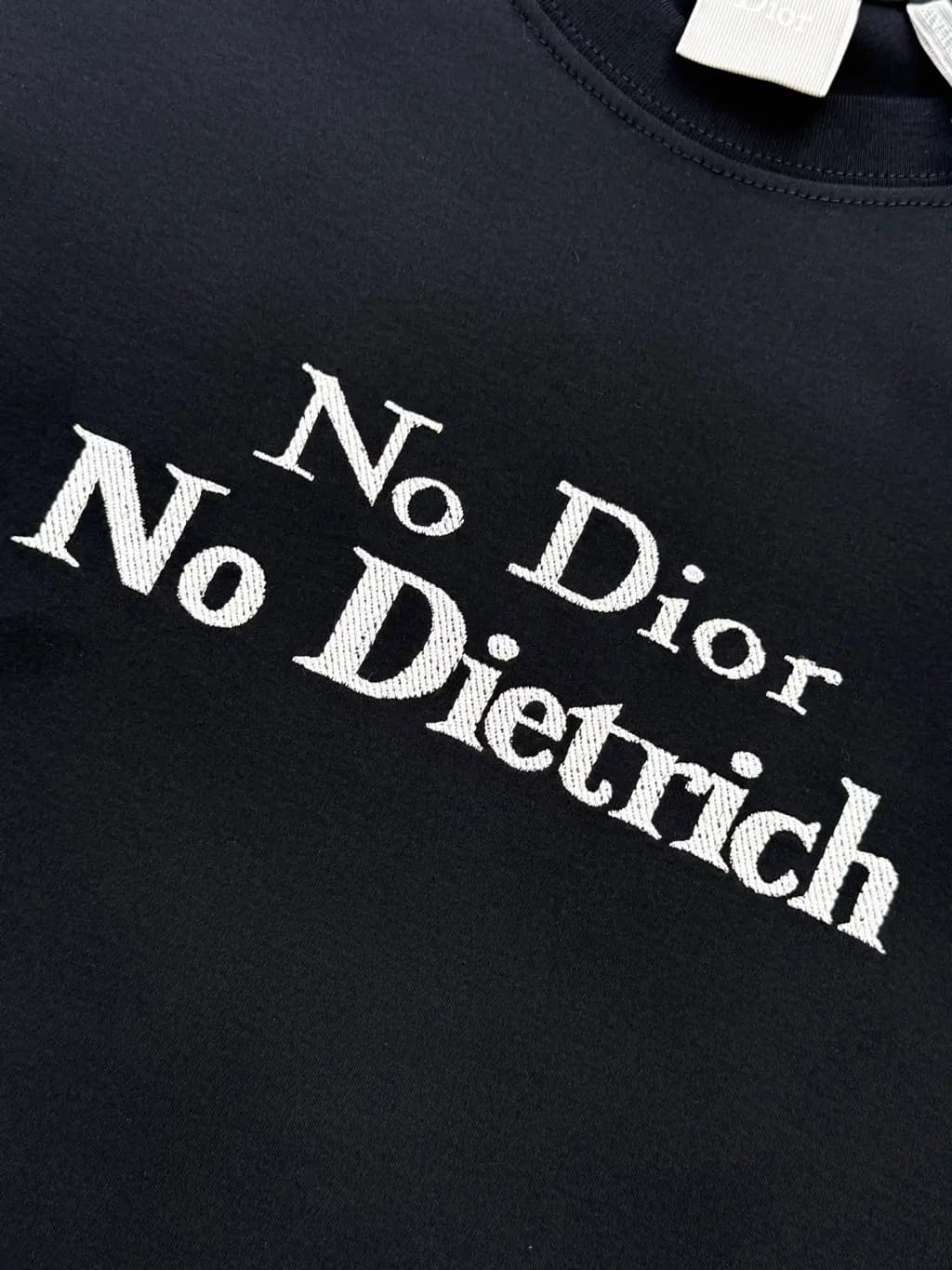 디올 디올 No Dior No Dietrich 프린트 반팔 티셔츠 상세 이미지