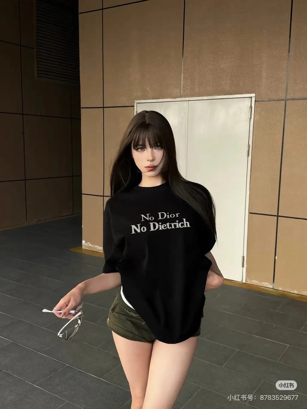 디올 디올 No Dior No Dietrich 프린트 반팔 티셔츠 상세 이미지