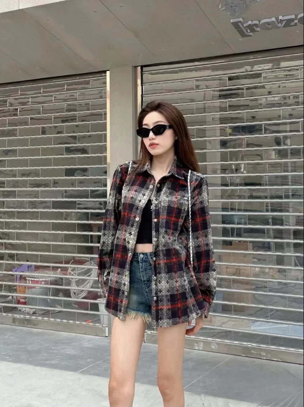 크롬하츠 크롬하츠 클래식 페이즐리 크로스 자카드 셔츠 상세 이미지