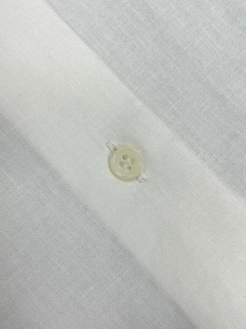 미우미우 미우미우 스캘럽 칼라 린넨 블렌드 반팔 셔츠 상세 이미지