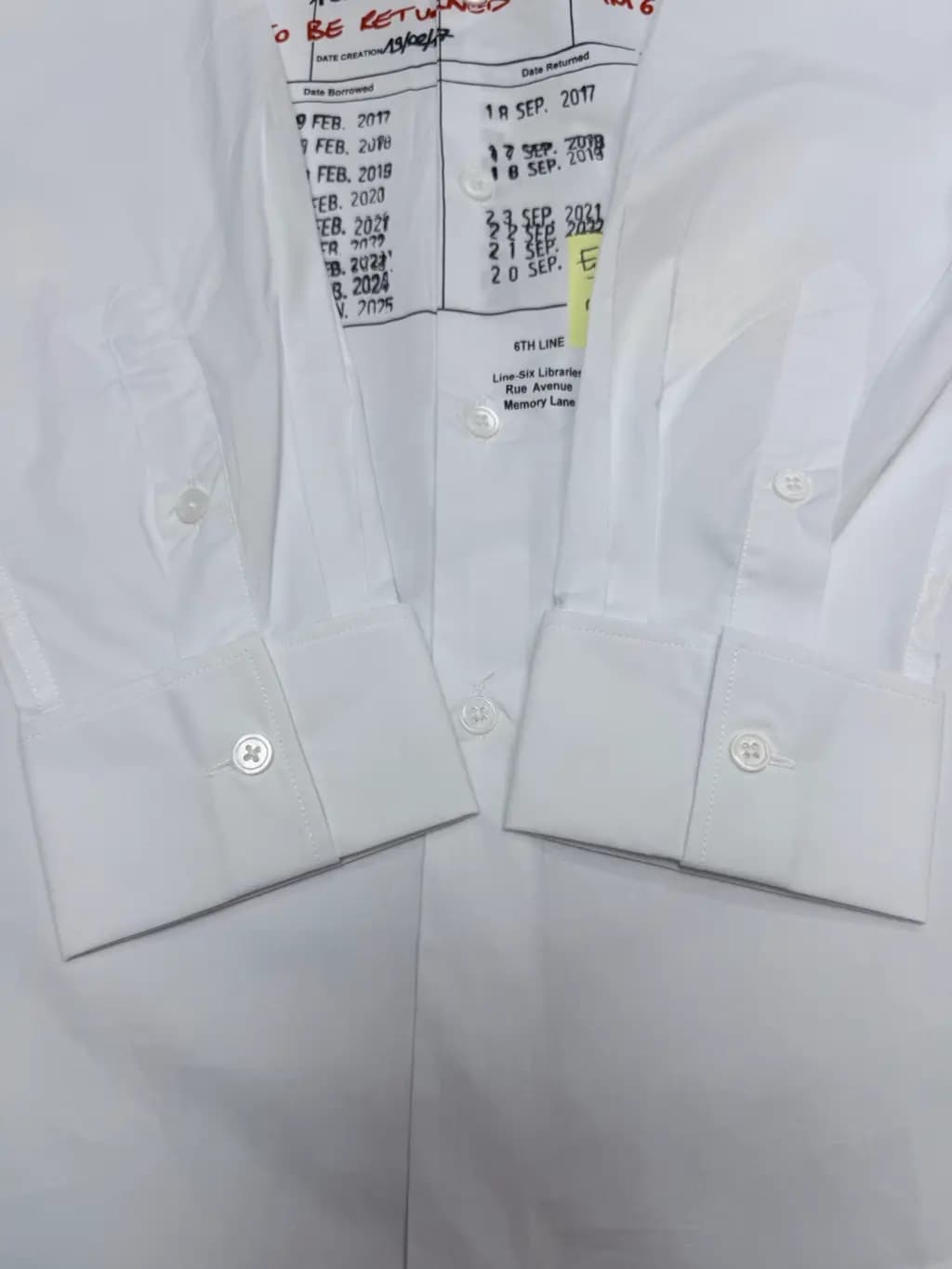 메종마르지엘라 MM6 메종 마르지엘라 빈티지 그래픽 오버사이즈 셔츠 상세 이미지