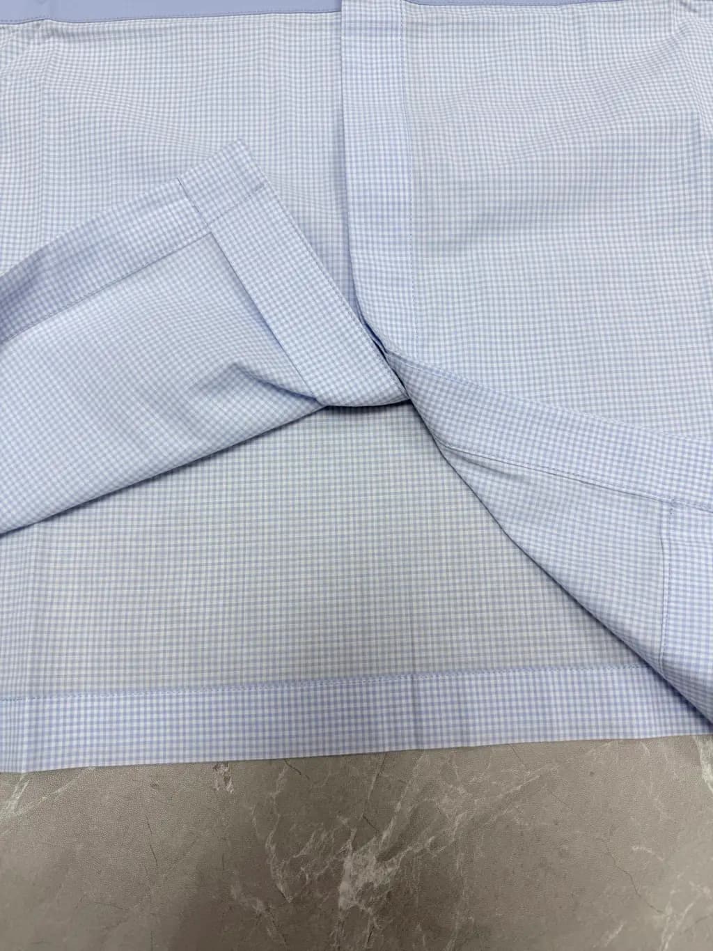 루이비통 루이비통 LV 커브 로고 체크 인서트 반팔 셔츠 상세 이미지