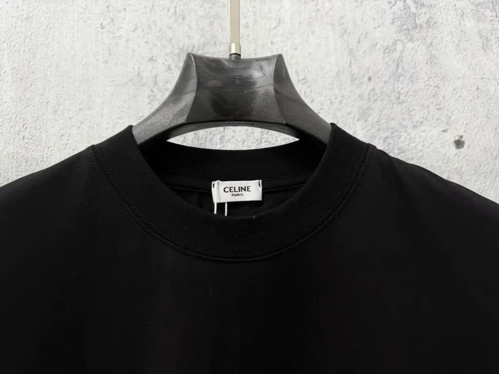 셀린느 셀린느 커플 CELINE PARIS 오버핏 반팔 티셔츠 상세 이미지
