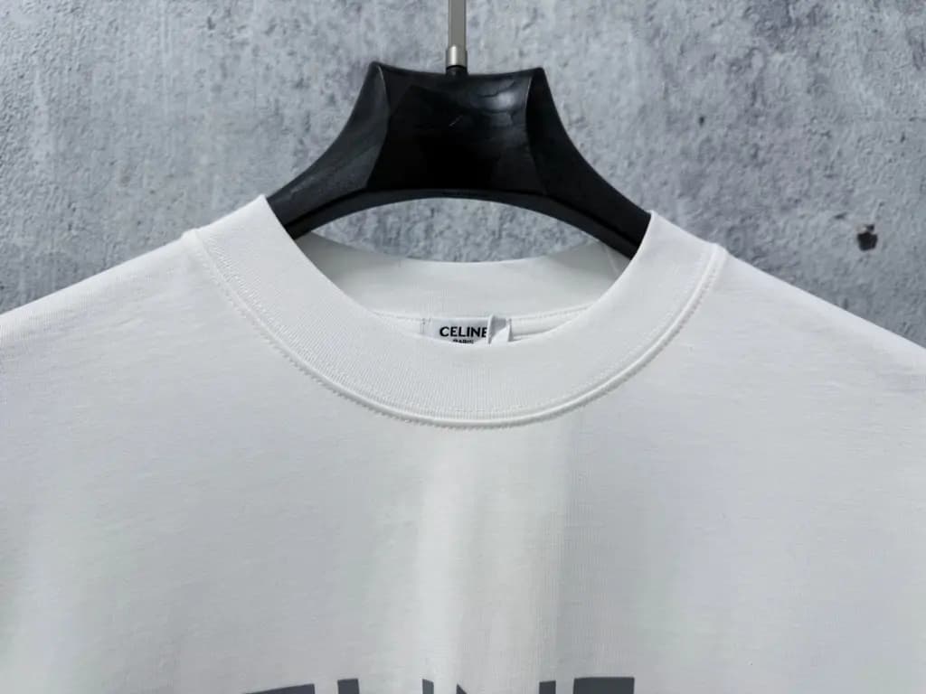 셀린느 셀린느 커플 CELINE PARIS 오버핏 반팔 티셔츠 상세 이미지
