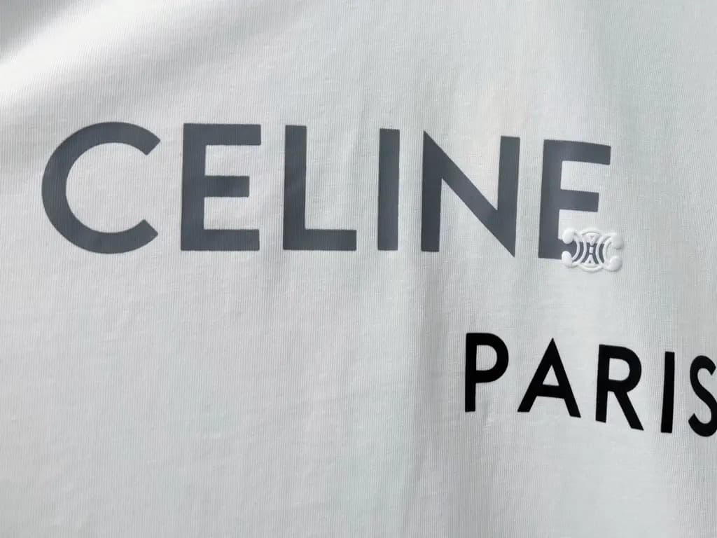 셀린느 셀린느 커플 CELINE PARIS 오버핏 반팔 티셔츠 상세 이미지