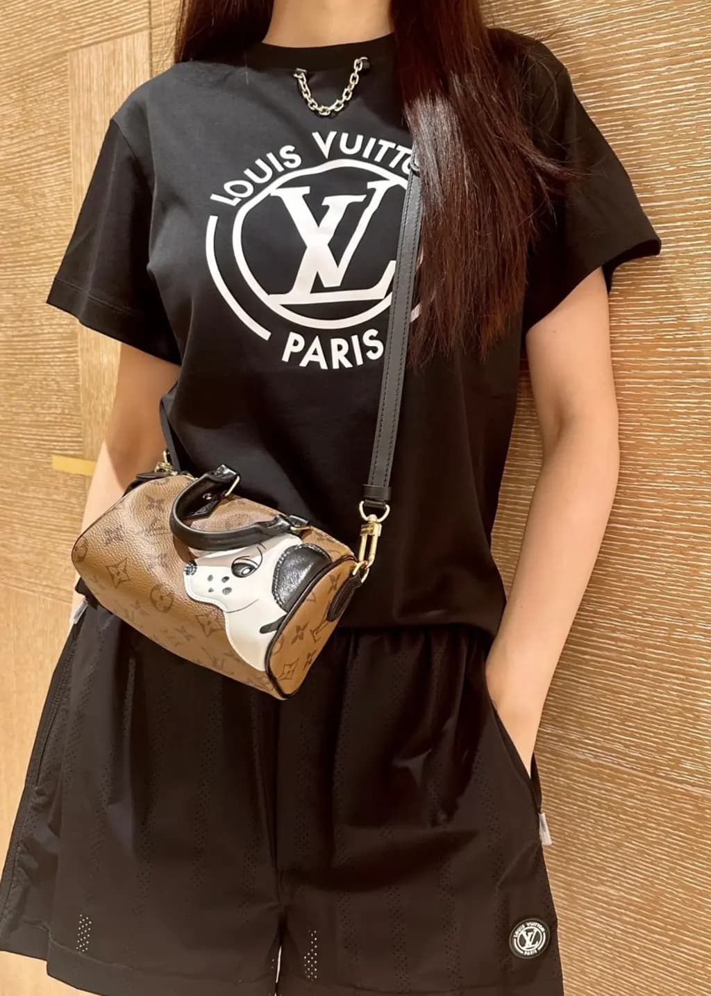 루이비통 루이비통 LV 서클 로고 오버핏 반팔 티셔츠 상세 이미지