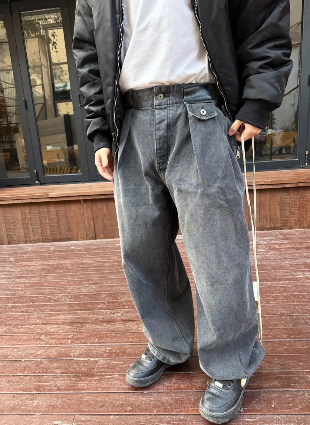 로에베 로에베 하이웨스트 와이드 데님 팬츠 상세 이미지