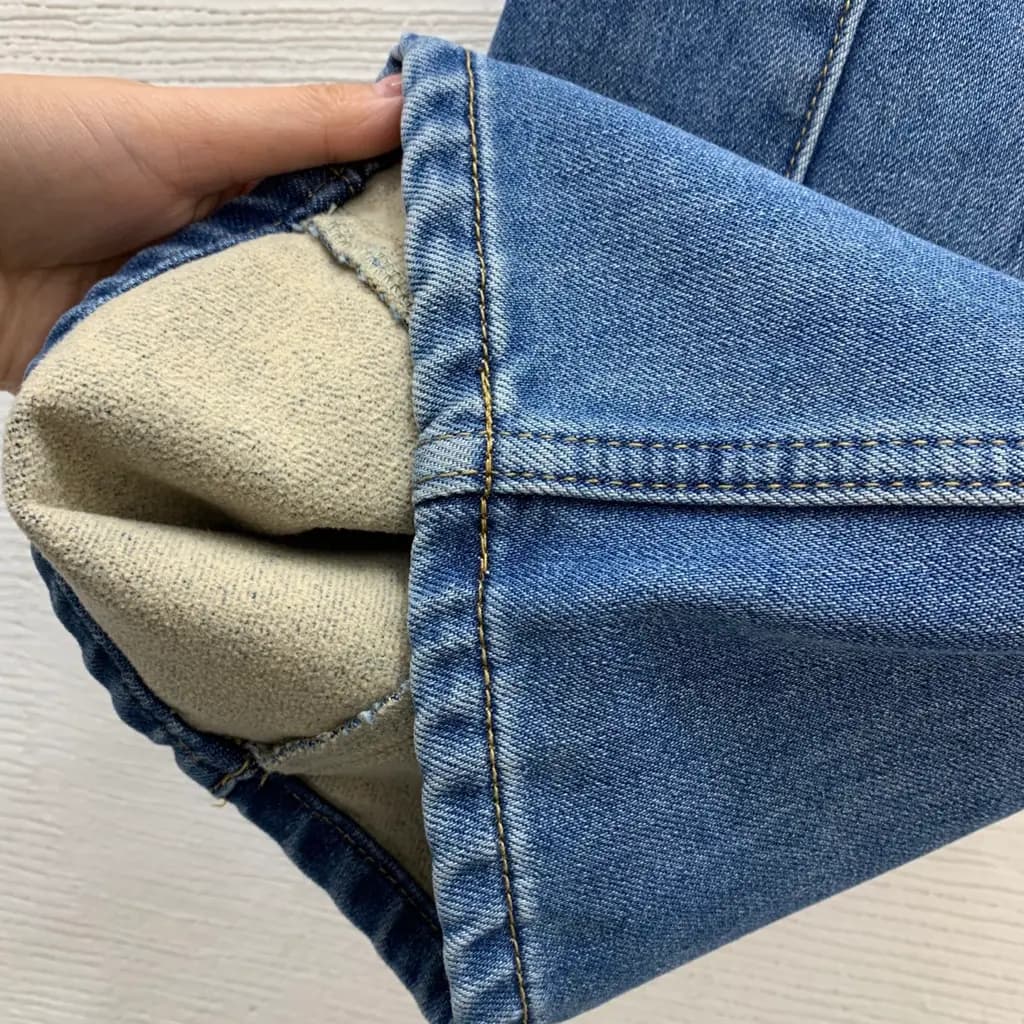 샤넬 샤넬 레터링 메탈 데님 와이드 팬츠 상세 이미지