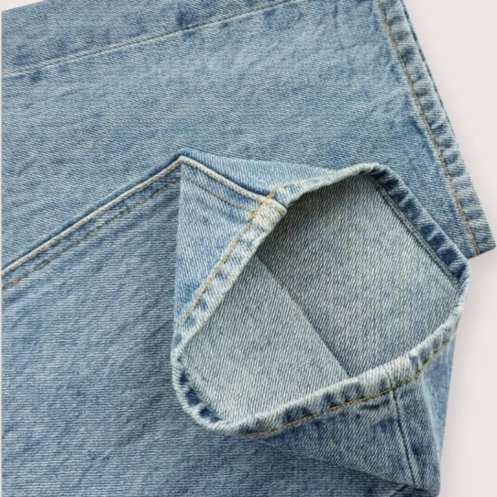 샤넬 샤넬 CC 로고 스트레이트 데님 팬츠 상세 이미지
