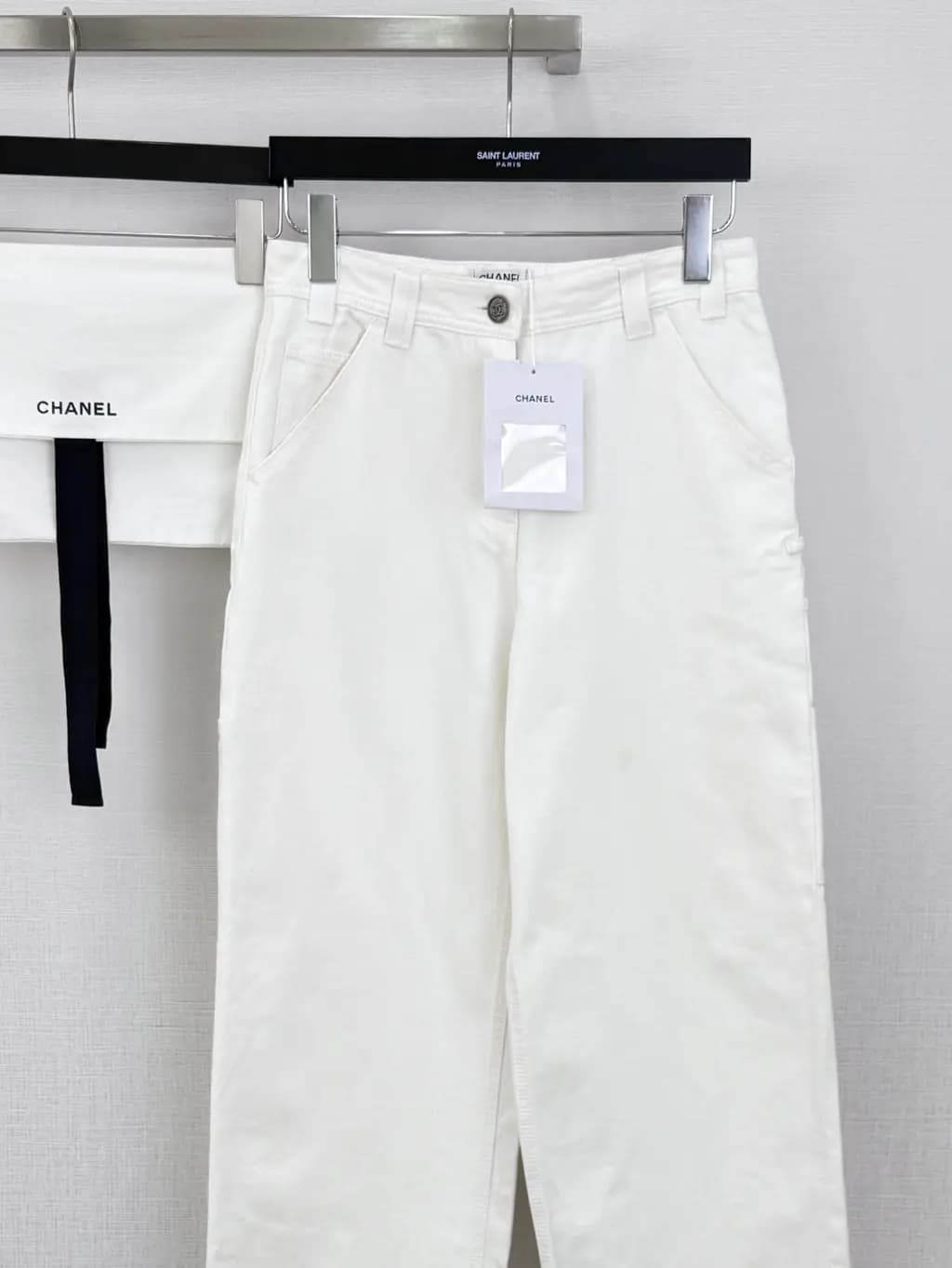 샤넬 샤넬 CC 로고 카고 와이드 팬츠 상세 이미지