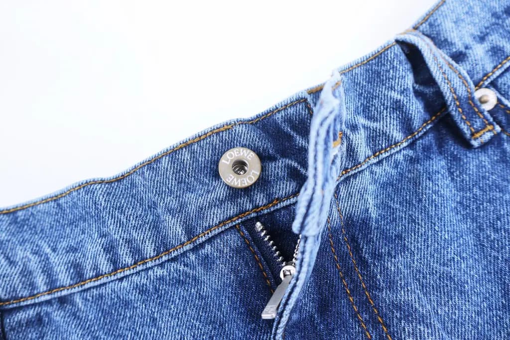 로에베 로에베 아나그램 3D 자수 와이드 데님 팬츠 상세 이미지