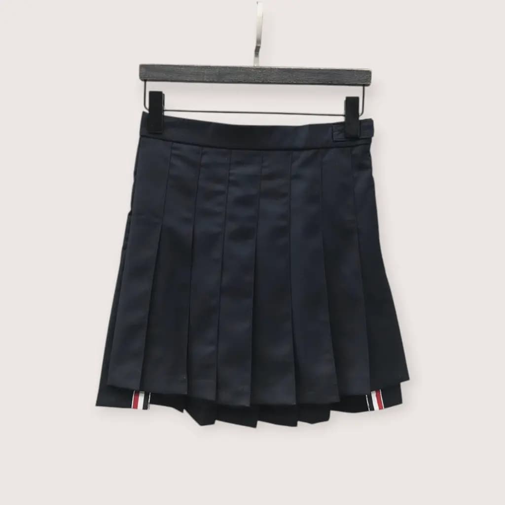 톰브라운 클래식 나이프 플리츠 미니 스커트