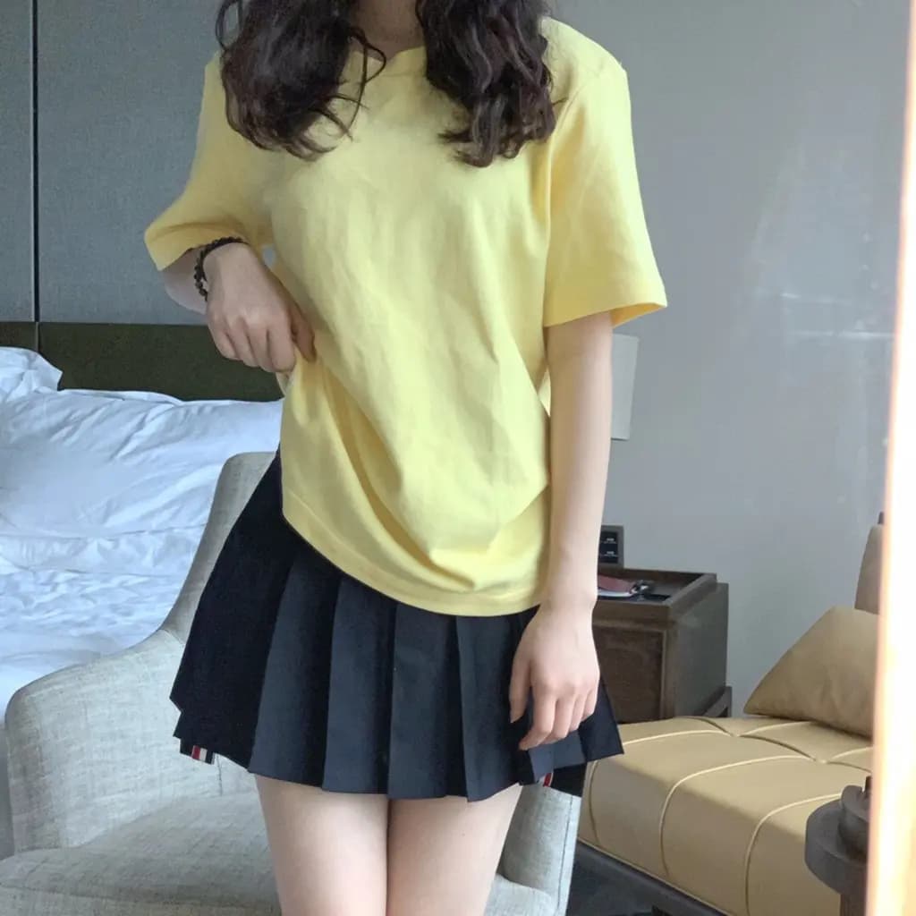 톰브라운 톰브라운 클래식 나이프 플리츠 미니 스커트 상세 이미지