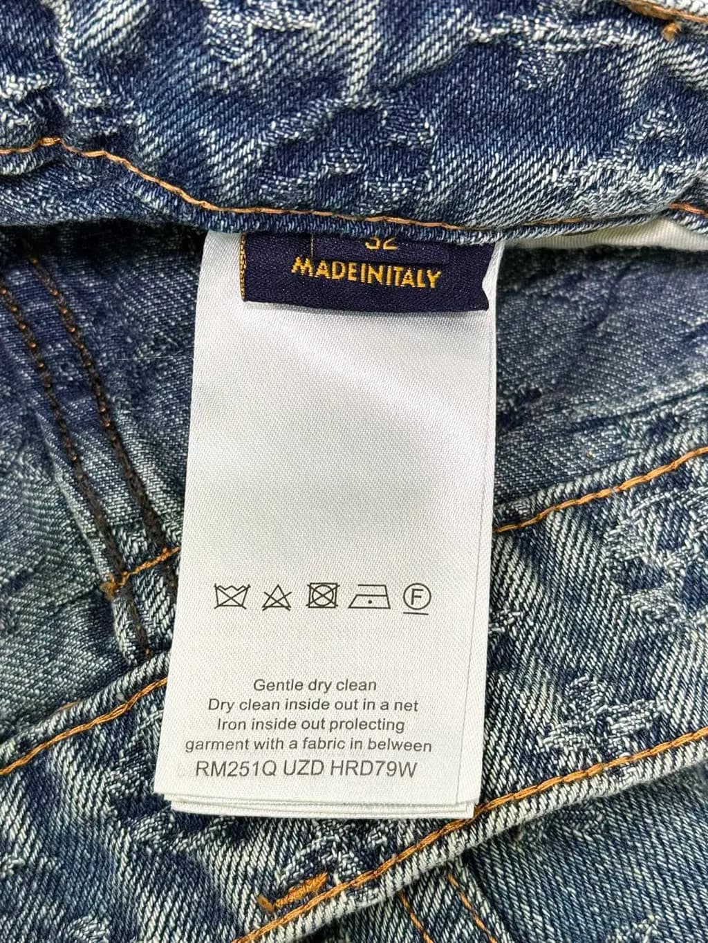 루이비통 루이비통 모노그램 올오버 데님 와이드 팬츠 상세 이미지