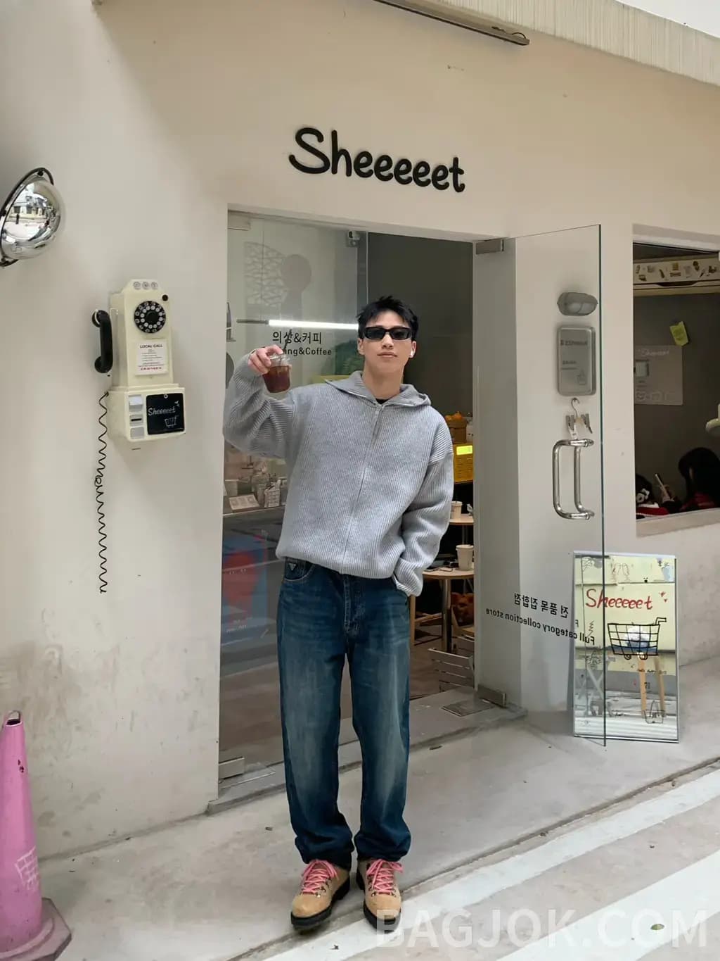 프라다 프라다 시그니처 삼각 로고 데님 팬츠 상세 이미지