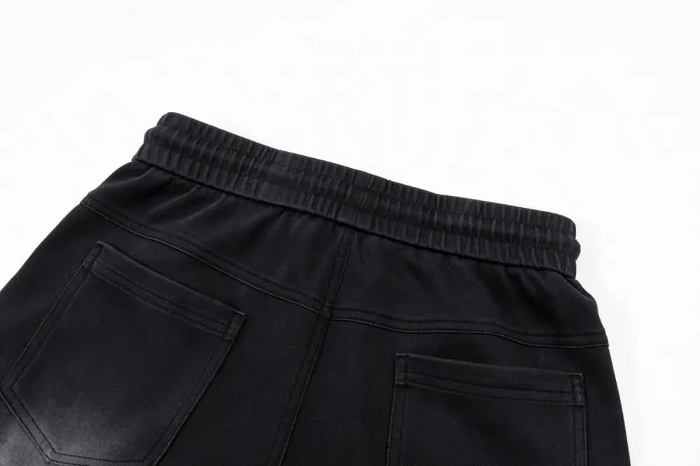 발렌시아가 발렌시아가 워싱 디스트레스드 와이드 크롭 팬츠 상세 이미지