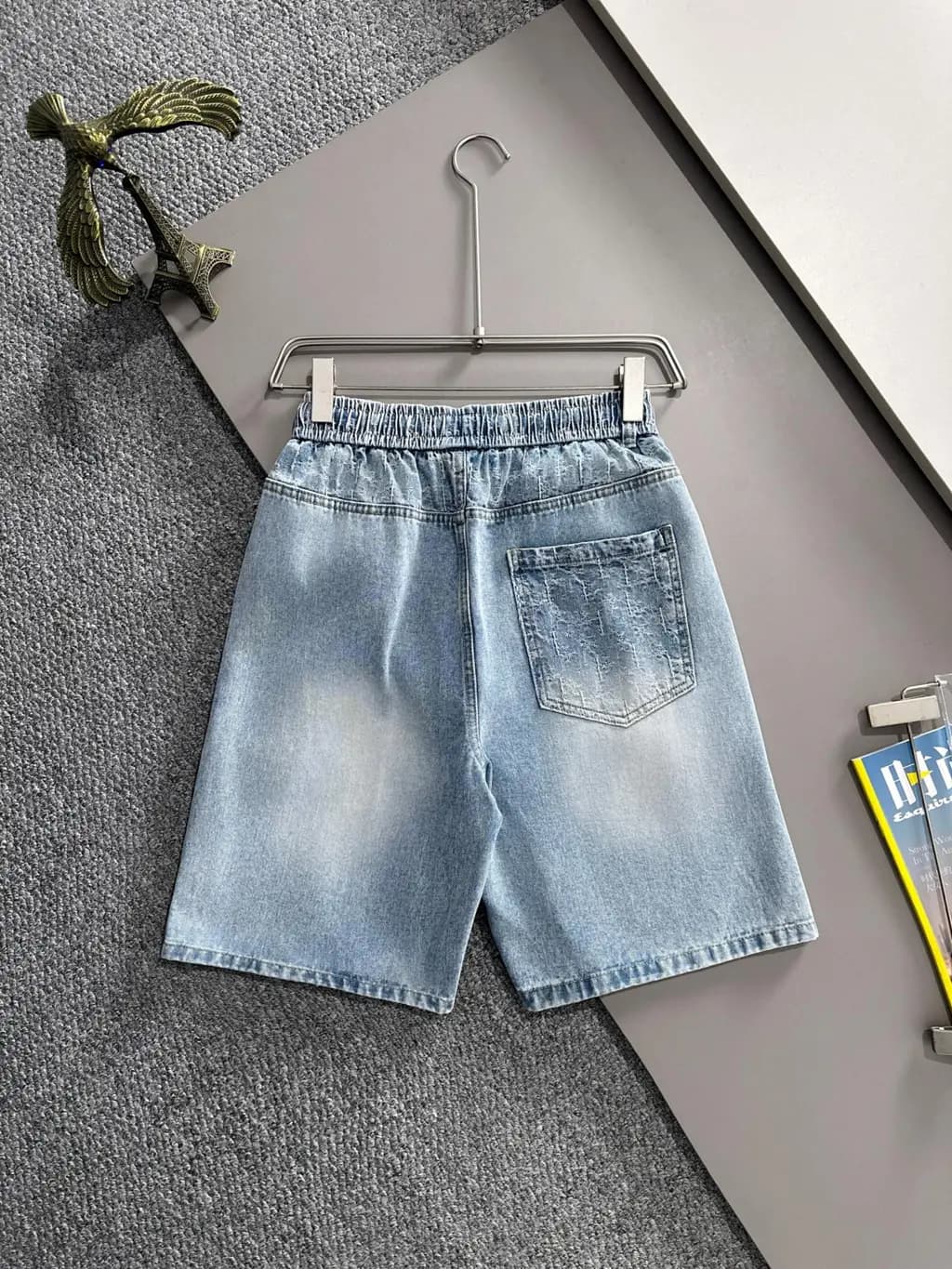 루이비통 루이비통 LV 자수 데님 숏팬츠 상세 이미지