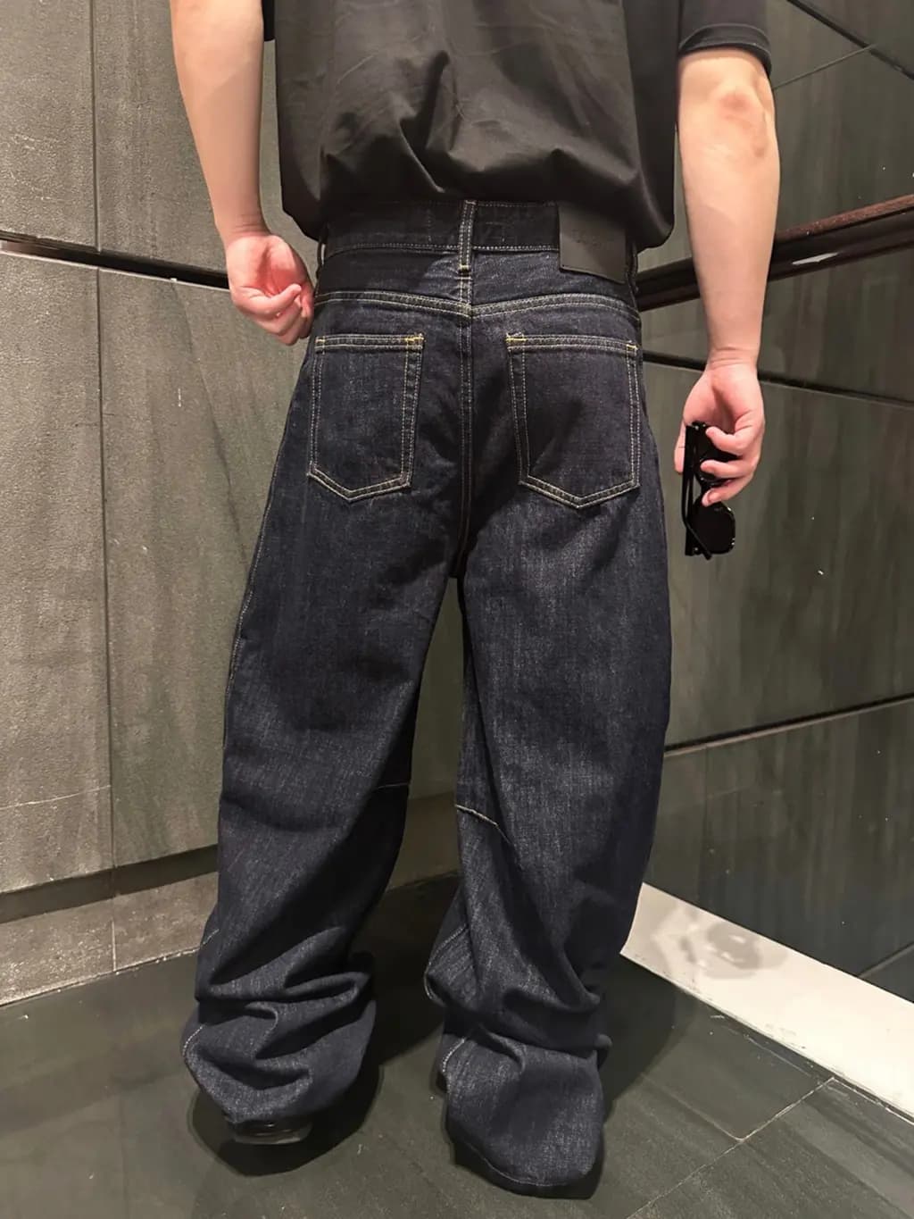 루이비통 로에베 와이드 데님 팬츠 상세 이미지