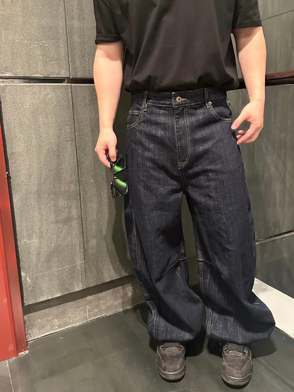 루이비통 로에베 와이드 데님 팬츠 상세 이미지