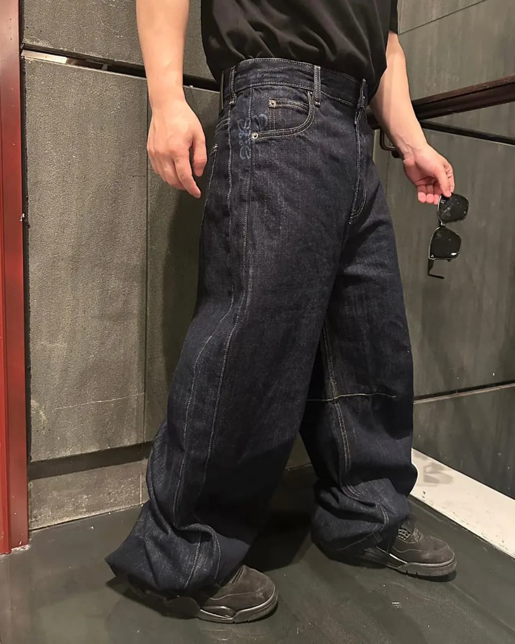 루이비통 로에베 와이드 데님 팬츠 상세 이미지