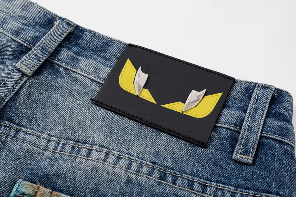 펜디 펜디 그래픽 데님 쇼츠 상세 이미지
